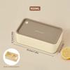 WORTHBUY Portable Divided Plastic Bento Lunch Box With Lid Microwave Heatable Stackable Sealed Lunch Contianer For Students Kids