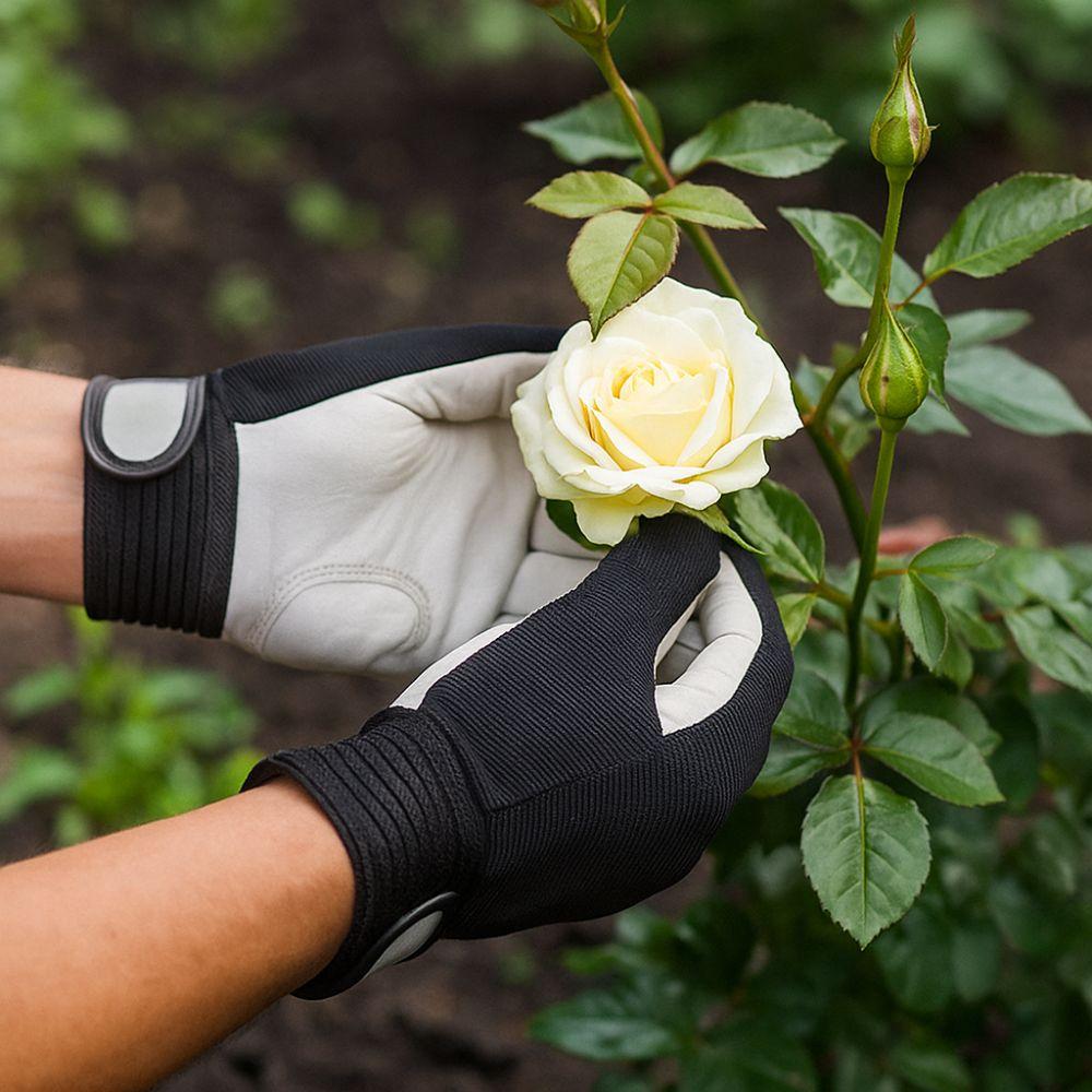 Thickened Leather Work Gloves Wear-Resistant Safety Gloves Practical Industrial Gloves Garden Work