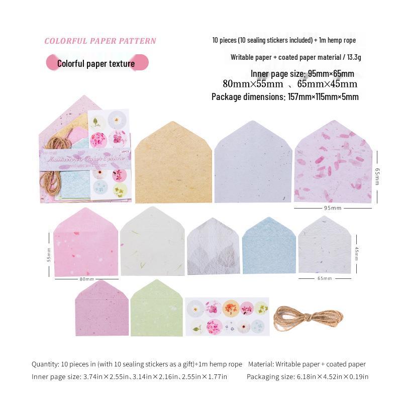 Mini Envelopes Set - Song of Memories Series (8 Pieces) for Exquisite Collage and Journal Decoration.