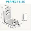 10pcs Stainless Steel Right Angle Corner Brace 90 Degree Small Size Angle Bracket Stable Connector L Brackets Furniture Hardware