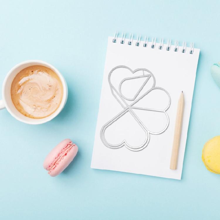 Metal Cutting Dies Stencil Heart-shaped Metal Template Moulds DIY Craft Embossed