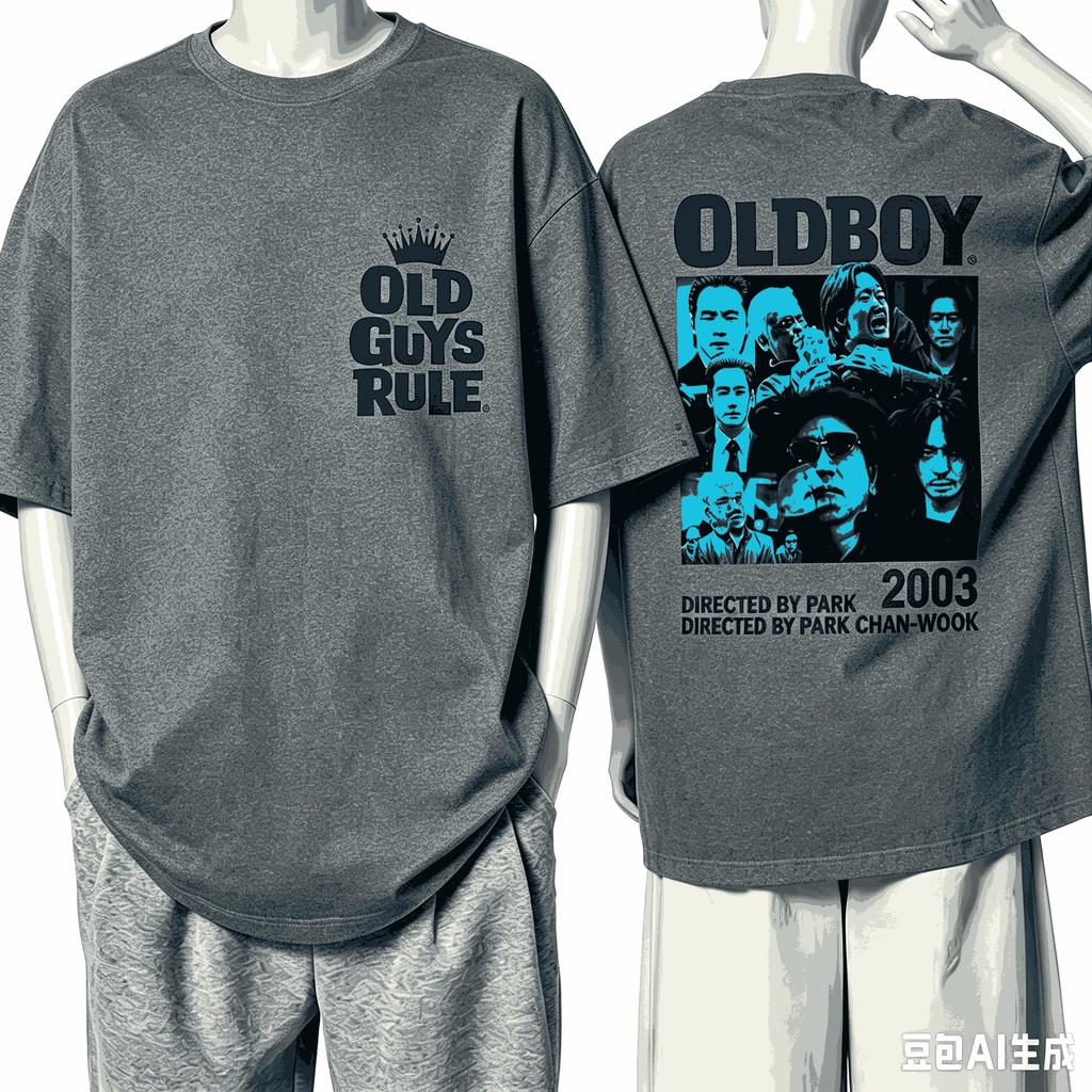 Old Boy Für Fan Geschenk T-Shirt Unisex Unisex Harajuku Oversized Unisex Kurzarm Streetwear Hohe Qualität Paare Bequem Weich