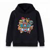 Kids Boys Girls Cartoon Animal Print Hooded Sweatshirt Casual Long Sleeve Pullover Tops for Toddlers