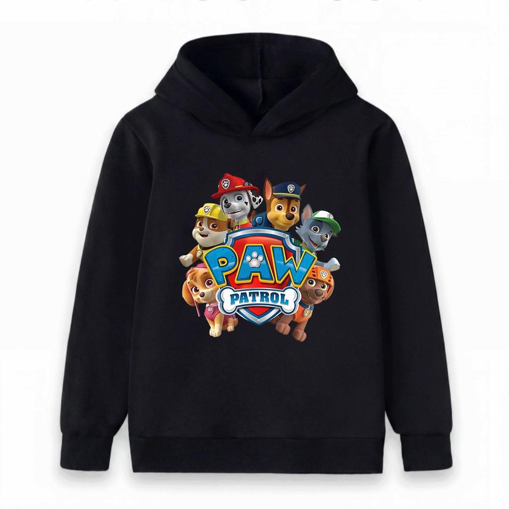 Kids Boys Girls Cartoon Animal Print Hooded Sweatshirt Casual Long Sleeve Pullover Tops for Toddlers