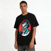 Scary DJ Clown Print Cool Streetwear Short Sleeve T-Shirt Pure cotton T-shirt