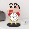 Crayon Shin Hou Pendulum Desktop Living Room Dining Desktop Ornament Creative High Precision Watch Mute Clock