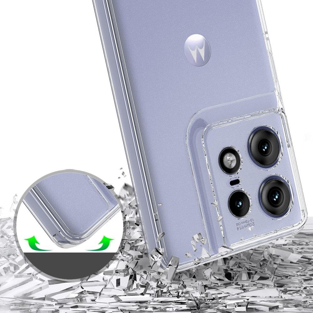 Case for Motorola Edge 50 Pro 5G, Fusion Hybrid, Clear