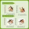 Retro Floral and Bird Toilet Paper for Bathroom Self-adhesive Morandi Floral and Bird Toilet Decoration Stickers
