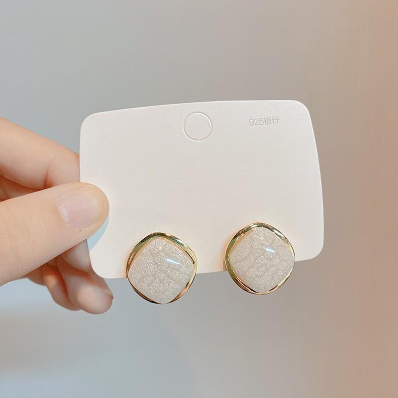 

Ретро легкие роскошные серьги-подвески с капельной глазурью для женщин, модные корейские французские украшения, винтажные свадебные романтические подарки белый