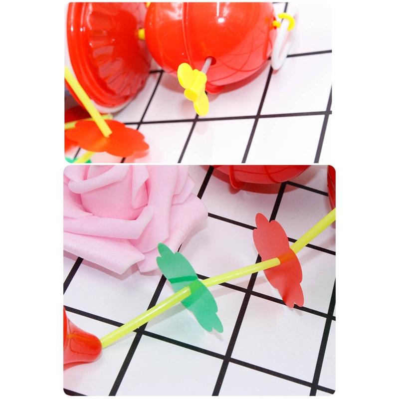 Crib Mobile Rattle Stroller Hanging Wind Chime Toy for Baby Infant Travel Ring Toy for Car for Seat High Chair Decoratio