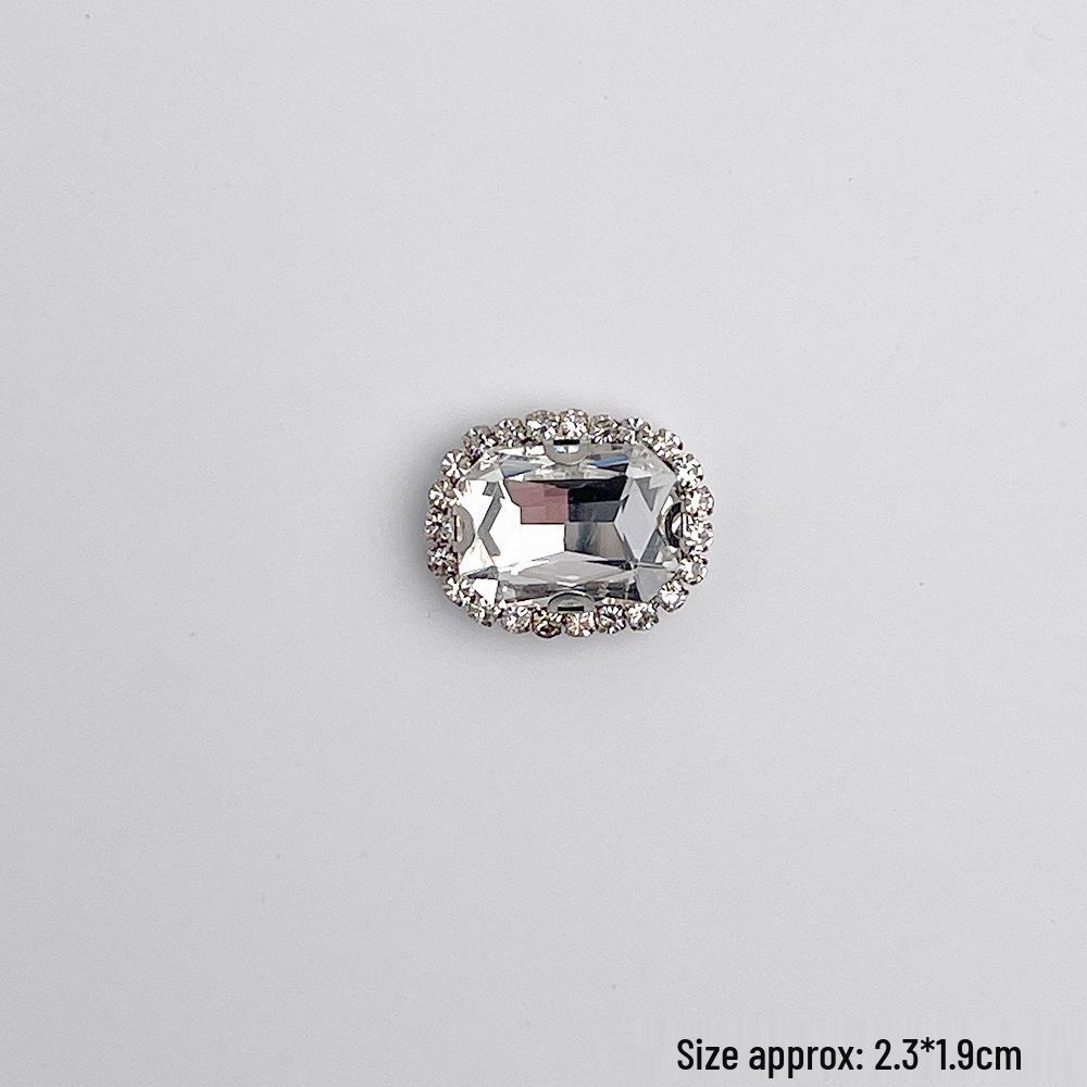 Decor Floare Sabot Aliaj Retro Stras - Catarame DIY High-End