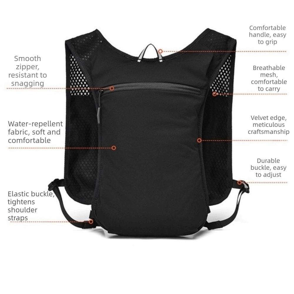 Quick Dry Running Hydration Vest Bag Breathable Strap Cycling Vest Backpack Climbing Sports