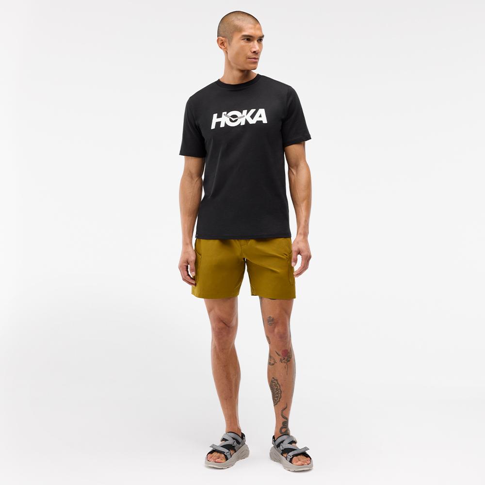 [hoka] [NEW] Hoka Men's Core Logo CTN SS Tee 1174750-BLK
