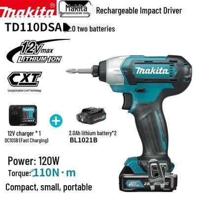 Atornillador de impacto inalámbrico Makita 12V enchufe CN (adaptador incluido)