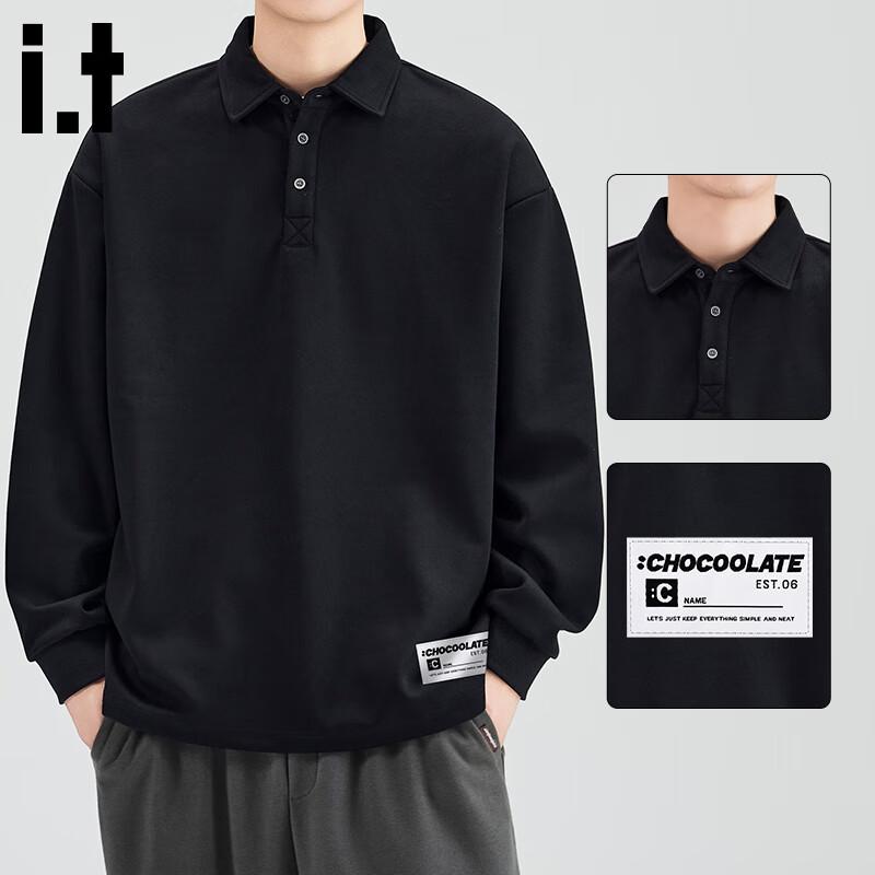 

CHOCOOLATEit Men s American Style Polo Collar Sweatshirt 3XL