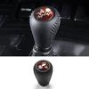 Center Gearbox Shift Knob Head Suitable for 2003-2009 Lexus GX470 | Leather + Peach Wood Grain Shift Lever Interior Upgrade Modification Accessories