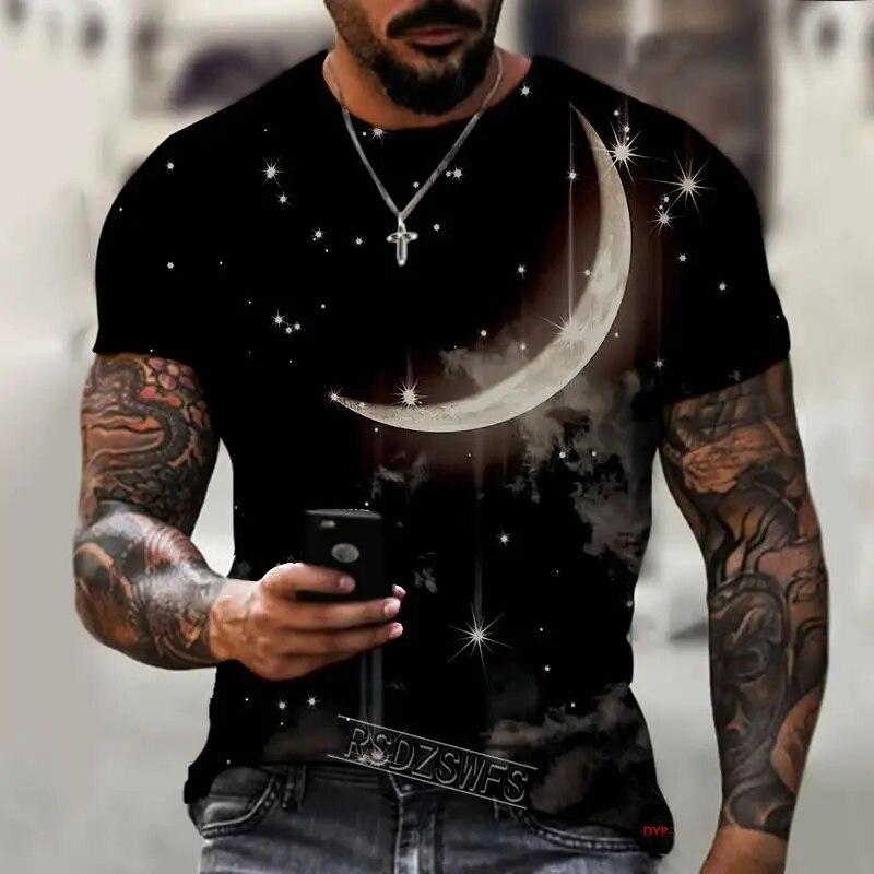 

Футболка для мужчин, Мужская рубашка с 3D-принтом, эксклюзивный дизайн, Свободная, свободная, негабаритная, 6XL, «Космическая Вселенная», «Астронавт» 6XL