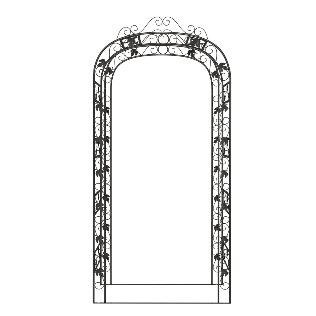 Arco da Giardino Nero 116 x 45 x 240 cm Acciaio