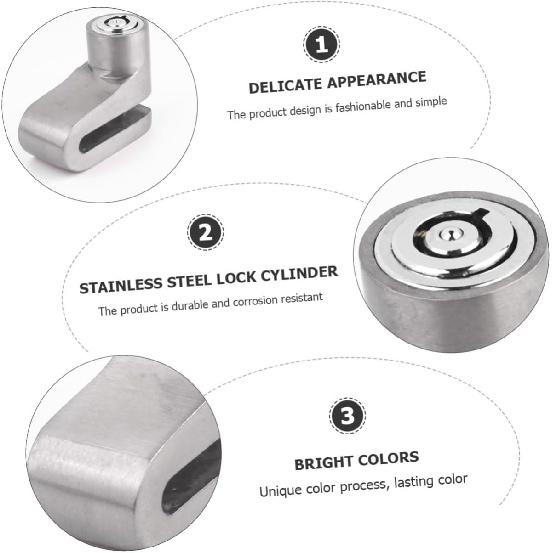 Balacoo Motorcycle Accessories 1pc Disc Brake Lock Brake Lock Motorcycle Bike Lock Disc Brake Lock for Bike Brake Lock Accessories Scooter Aluminum