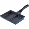 Wahei Freiz Lunch Box, Cooking 2 Items at the Same Time, Divided Frying Pan, 15 x 19 cm, 2-sided Frying Pan, IH Compatible, Gas, Time Saving, PFOA Fre
