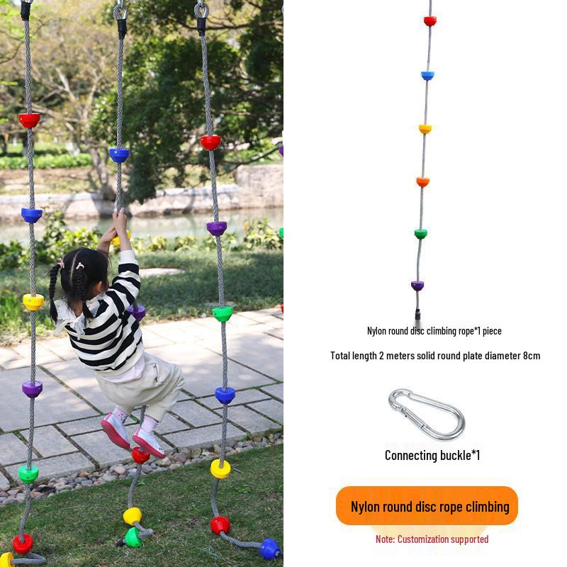 Outdoor Kids' Rope Ladder Swing for Sensory Integration and Climbing Activities