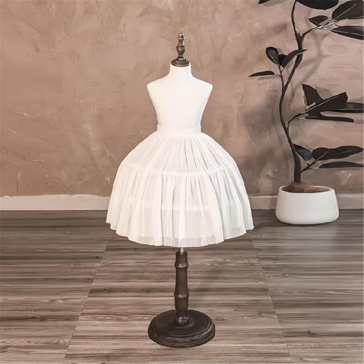 Girls Formal Dress Hoop Slip Breathable Flexible Steel Support Layer For Pageants Photoshoots Event