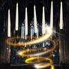Floating Candles with Wand Remote 10pcs Magic Hanging Candles Flameless LED Taper Candle Remote Batt