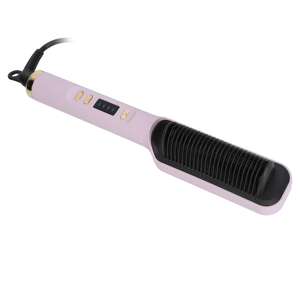 Hair Straightener Brush Fast Heat Less Damage Frizz Temps Women Electric Hot Comb for Home