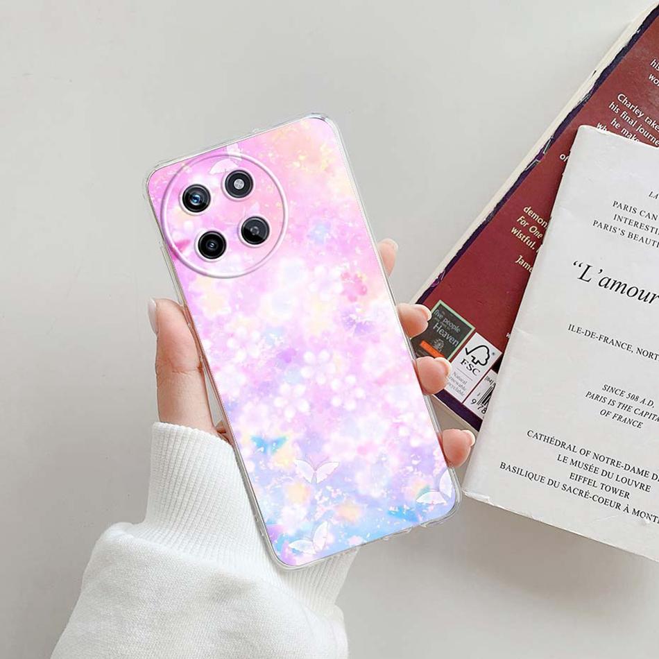 For Realme 11 4G Case Cute Fashion Patterns Clear Silicone Soft TPU Phone Back Cover For Realme 11 Realme11 4G 2023 Funda Bumper