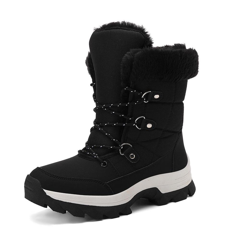 Women's Plus Size Fleece-Lined Lightweight Anti-Slip Winter Snow Boots