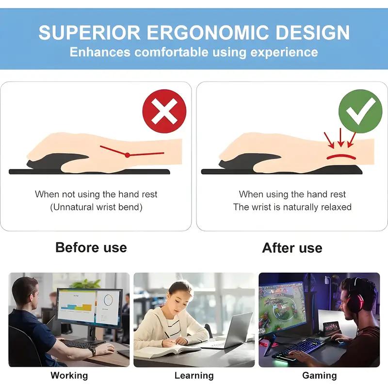 PAC Print Mouse Pad, Anti‑Slip Desktop keyboard Mat, for PC Laptop Gaming Working Daily Use, Cool Festival Surprise Gift
