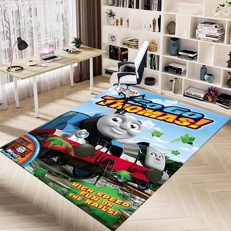 1pc Thomas Friends Adventure Carpet for Playroom Bedroom Living Room Sofa Home Decor,kids Game Area Rug Non-slip Floor Mat Y73040