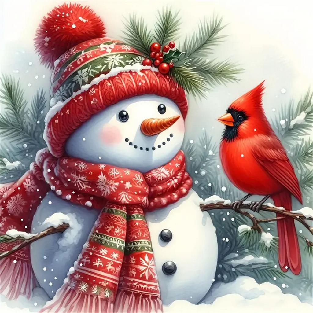 DIY Full Round Diamond Painting Cross Stitch Merry Christmas Santa Claus Snowman Home Decoration Arts Diamond Painting 5d Diamond Art Painting