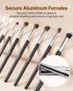 34-Piece Makeup Brush Set, Professional Brushes Kit for Foundation Blending Eyeshadow Concealer Blush - with Soft Bristles, Ergonomic Wood Handle,