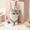 Portachiavi Gatto Peluche Con Materiale Peluche Corto Morbido Per Regalo E Decorazione Borsa