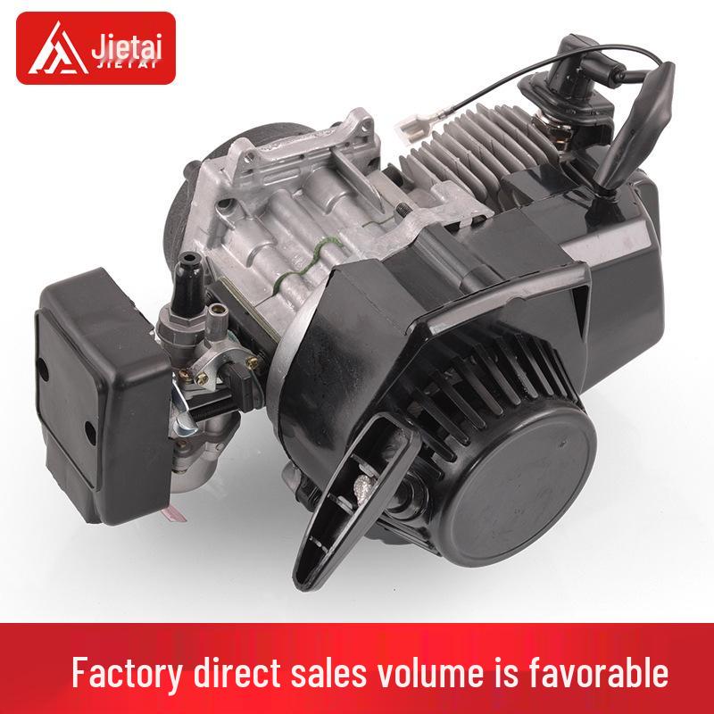 49CC Mini Motorcycle Two-Stroke Engine Assembly with Pull Starter