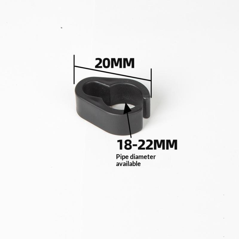 Reusable Black Plastic Cable Clips Mic Holders Lightweight Wire Fixers for Microphone Stand Desk Stage Performance