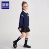 Romon Girls' Academy Style Polo Collar Sweatshirt