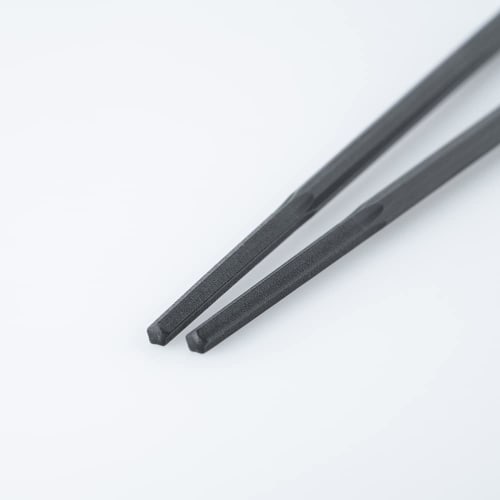 Aoyoshi Willassist Easy Chopsticks, Clip Type, 19cm, Resin, Easy To Hold, Black, Willassist Meal Aid, 2240533