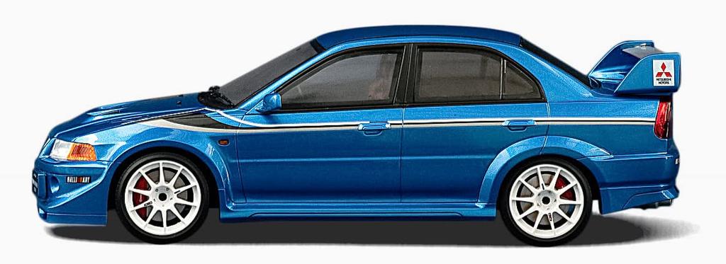 POP RACE Mitsubishi Evolution Tommi Makinen Edition Blue Finished Product 1/18