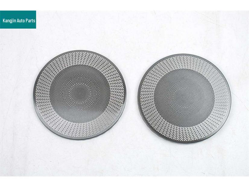 Stainless Steel Black Titanium Steering Wheel and Speaker Covers for Geely Boyue L, Model 25
