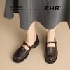 ZHR Women's Retro Buckle Loafers