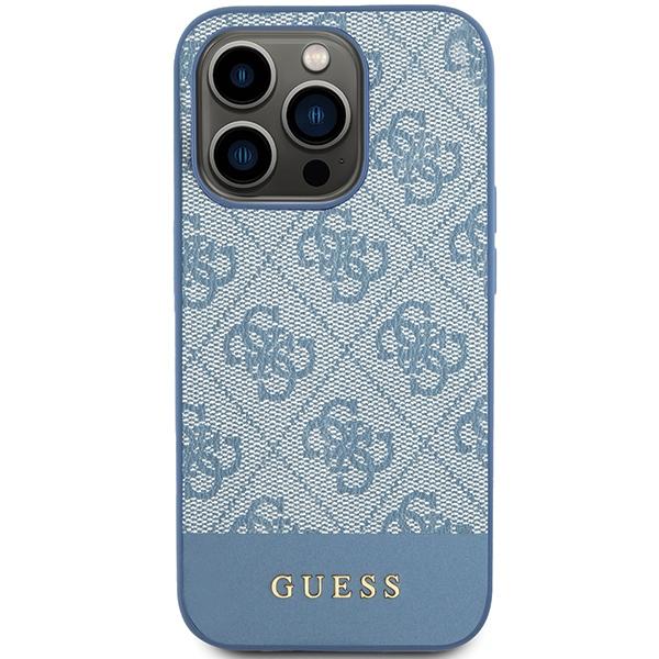 Guess Guhcp15Lg4Glbl Iphone 15 Pro 6.1 Niebieski/Blue Hardcase 4G Stripe Collection
