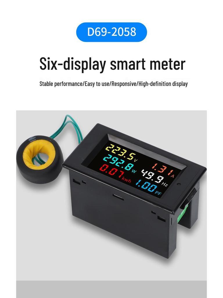 Digital AC Voltage & Current Power Monitor Module