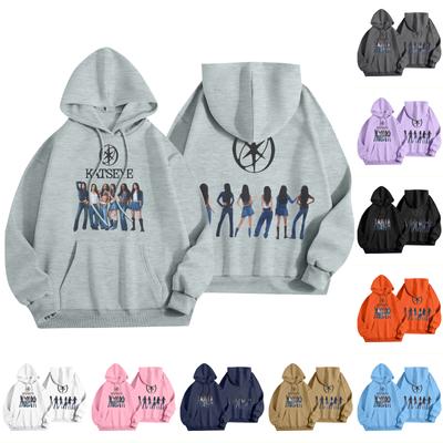 Unisex Fashion Lightweight Long Sleeve Pullover With Pockets Printed Hoodie