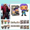 Galaxy Guardians 3 Collectible Figures Rocket Raccoon And Groot Funko Pops