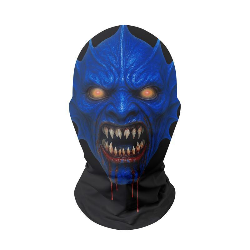 Maschera Integrale in Rete Uomo Donna Ciclismo Motocicletta Costume Divertente Copricapo Traspirante