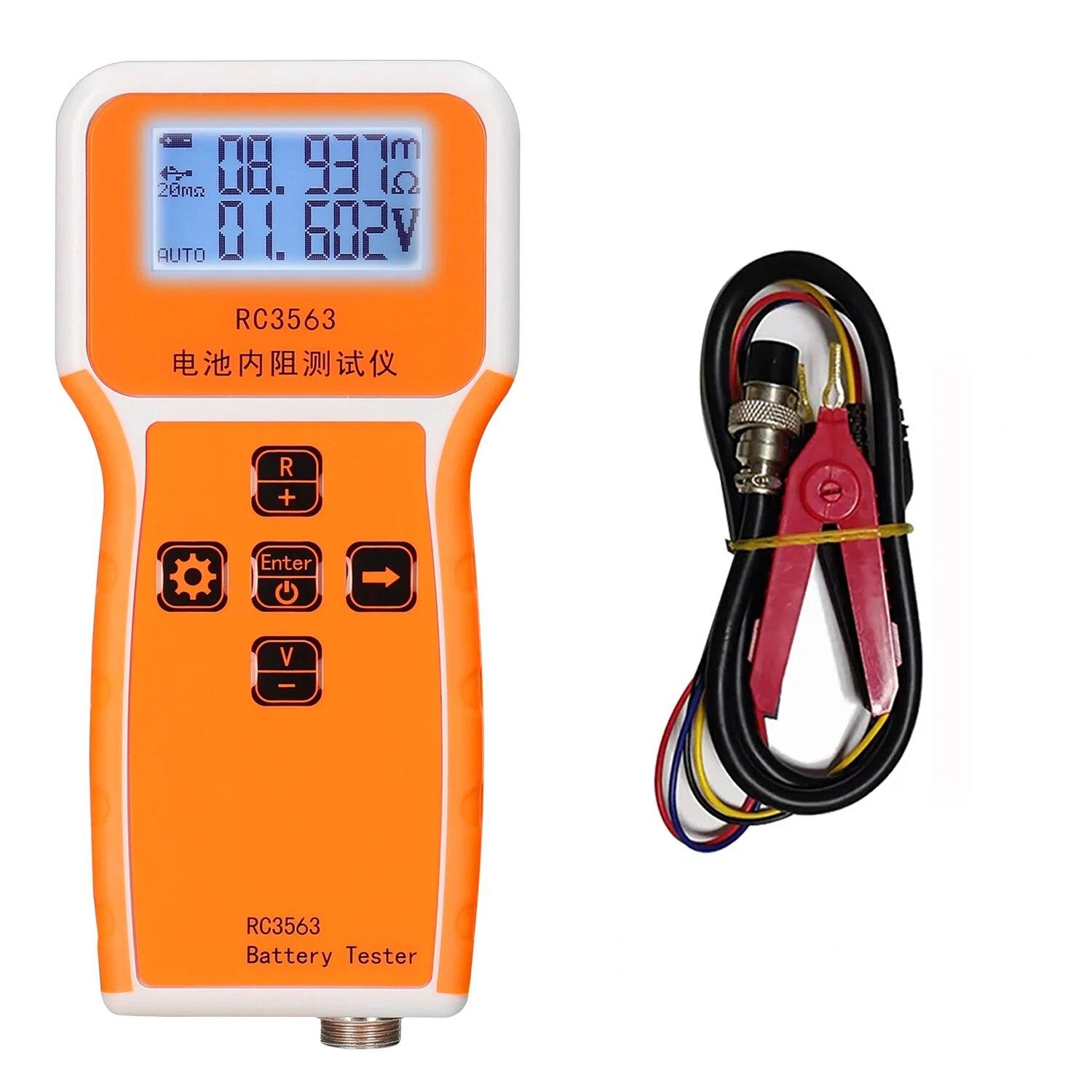 

Тестер внутрішнього опору напруги батареї RC3563 Високоточний тестер тритію, літію, заліза, фосфату 18650, справжній 4-провідний тестер