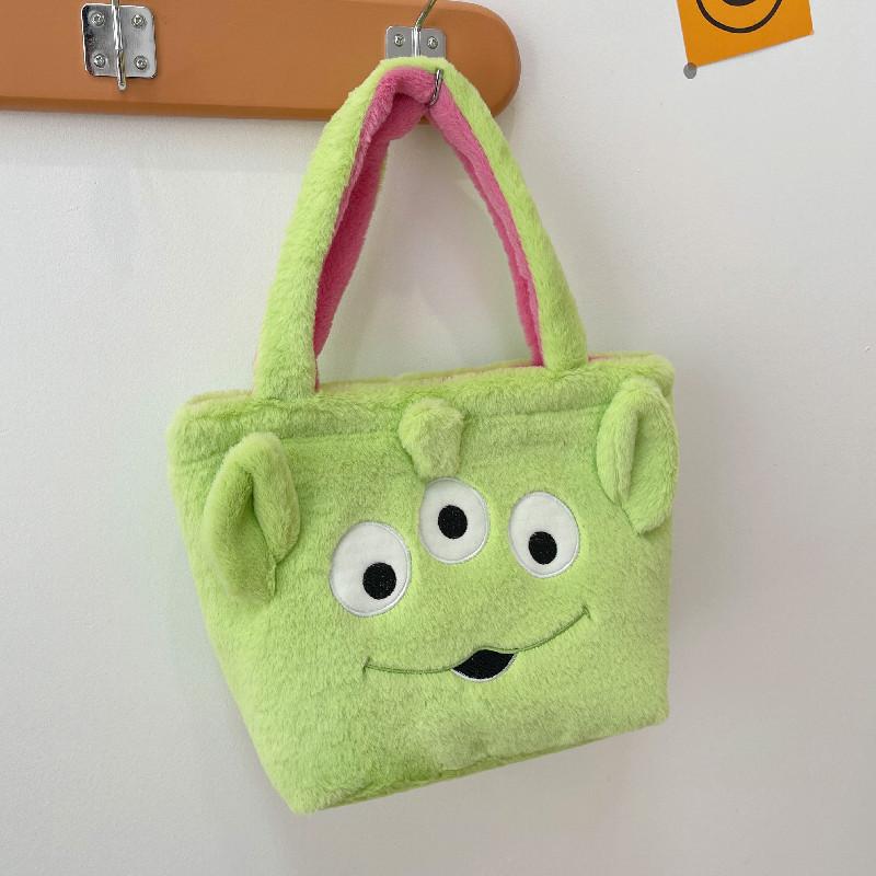 New grab machine doll toy bag cartoon plush bag girl cute portable bento bag