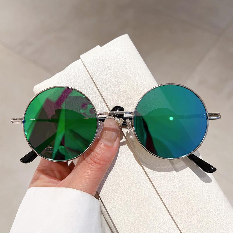 Vintage Steam Punk Round Sunglasses Women Luxury Brand Designer Fashion Trendy Mirror Sun Glasses Men Uv400